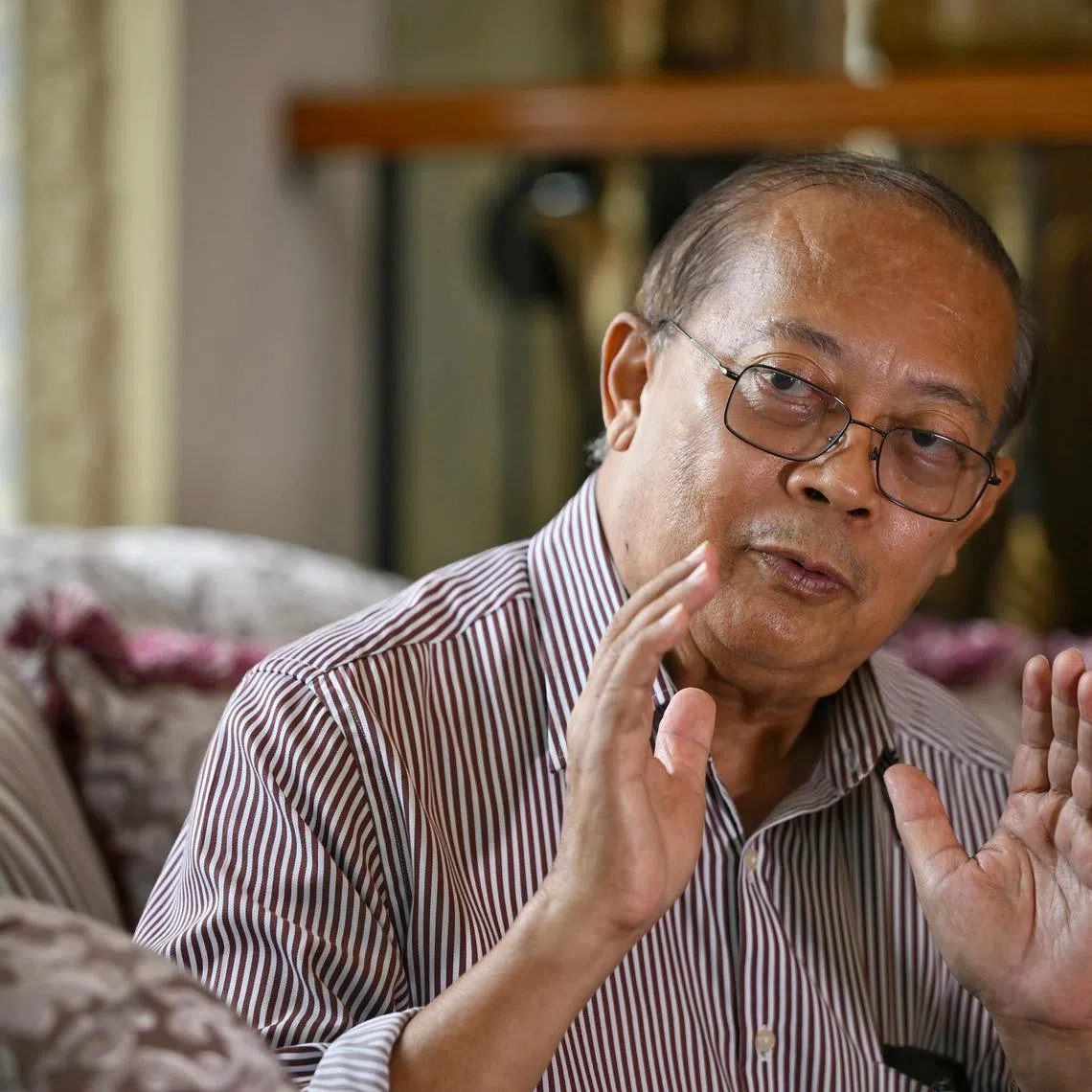 Profile photos of Abdullah Shafiie Mohd Sidik, new President of Singapore Silat Federation, at his home on Oct 16, 2024.