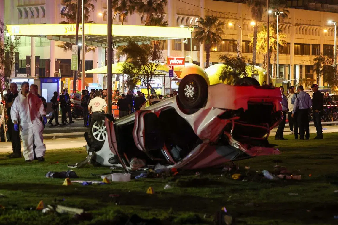 An Italian tourist was killed and five other tourists were wounded in a Tel Aviv car ramming attack.