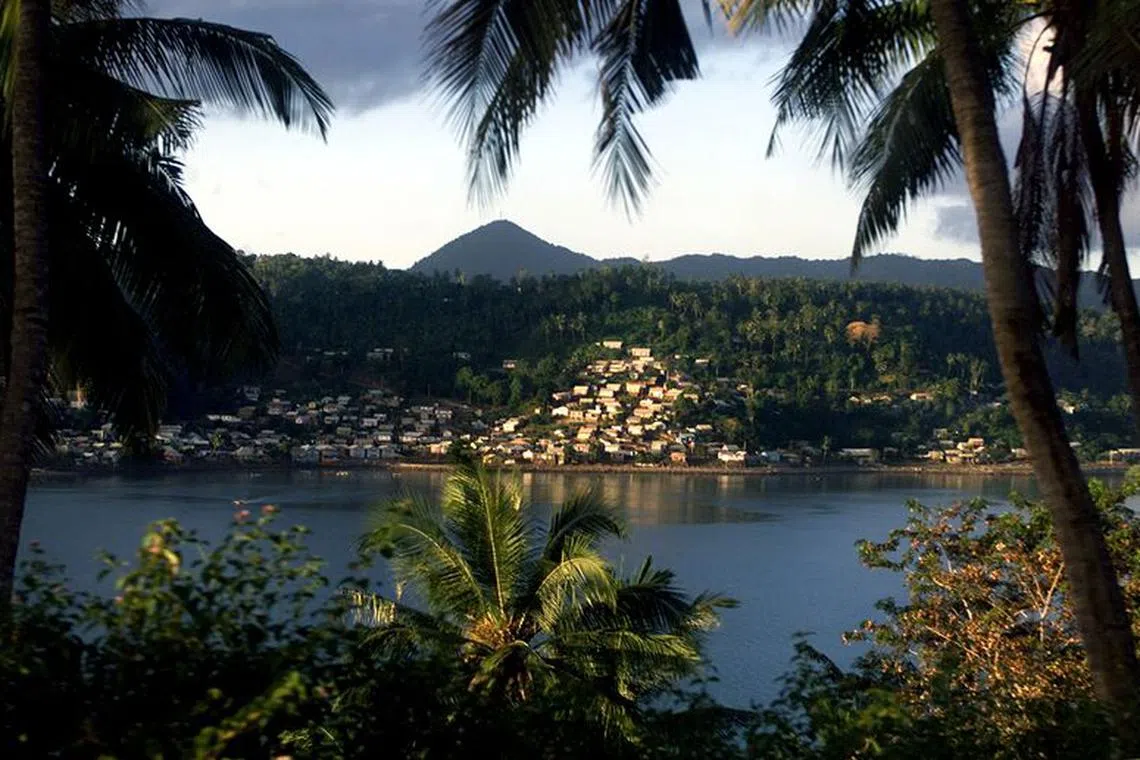 FILE PHOTO: General view of the French overseas territory of Mayotte in the Indian Ocean May 19, 2001./File Photo