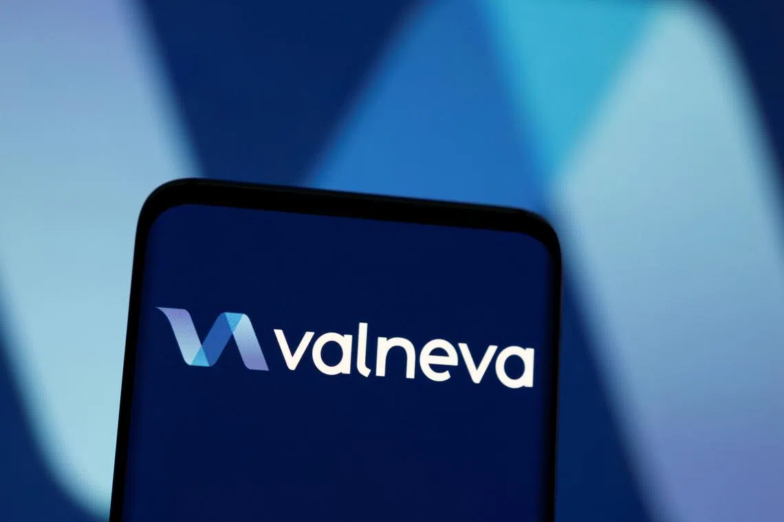 FILE PHOTO: Valneva logo is seen displayed in this illustration taken, May 3, 2022. REUTERS/Dado Ruvic/Illustration/ File Photo
