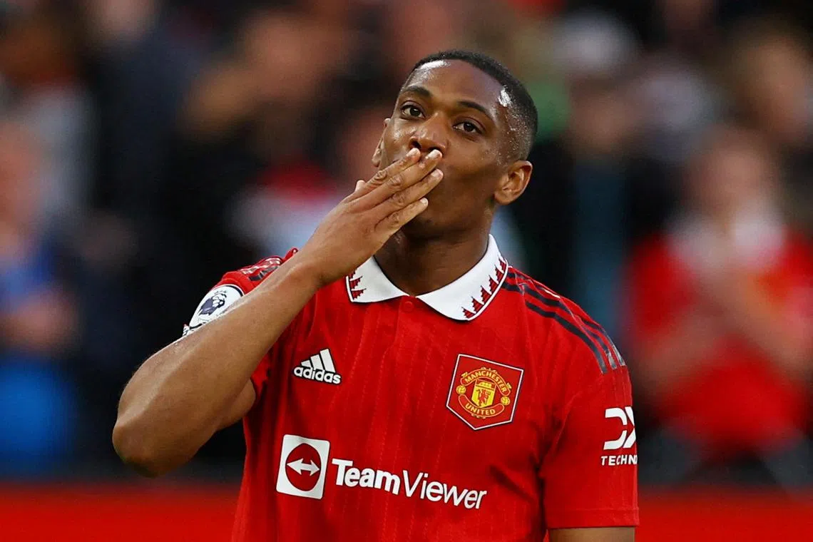Martial scored nine goals in 29 appearances for United this season, but was restricted by a series of injuries.