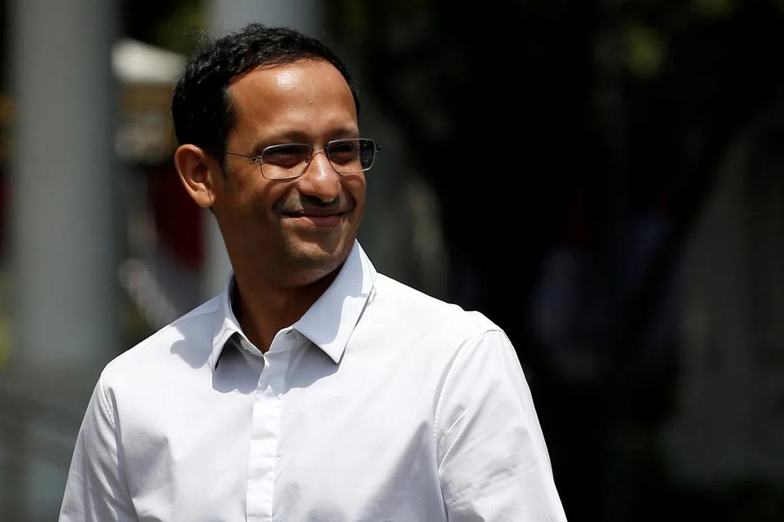 Indonesia's former education minister Nadiem Makarim was accused of involvement in the procurement of laptops for use at his ministry and by students.