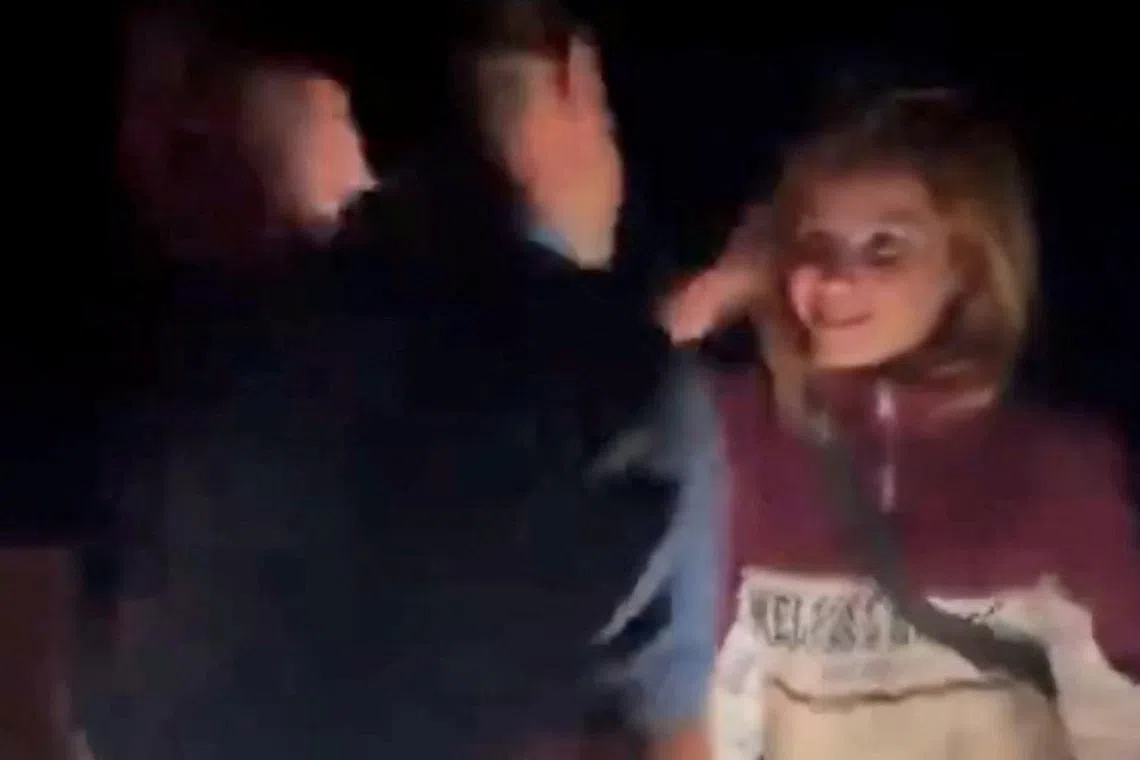 FILE PHOTO: Screen grab obtained from a social media video released on October 3, 2024, posted on the account of David Saranga via X, an Israeli diplomat, Israel's former ambassador in Romania, shows what he says was the moment 21 year old Yazidi woman Fawzia Sido who was kidnapped by Islamic State in Iraq and was freed from Gaza this week, meets her relatives at an unknown location. David Saranga via X/via REUTERS/File Photo