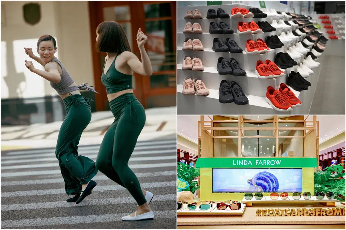 (Clockwise from left): Body-positive lingerie label Neiwai, footwear brand Duozoulu and luxury eyewear brand Puyi Optical.