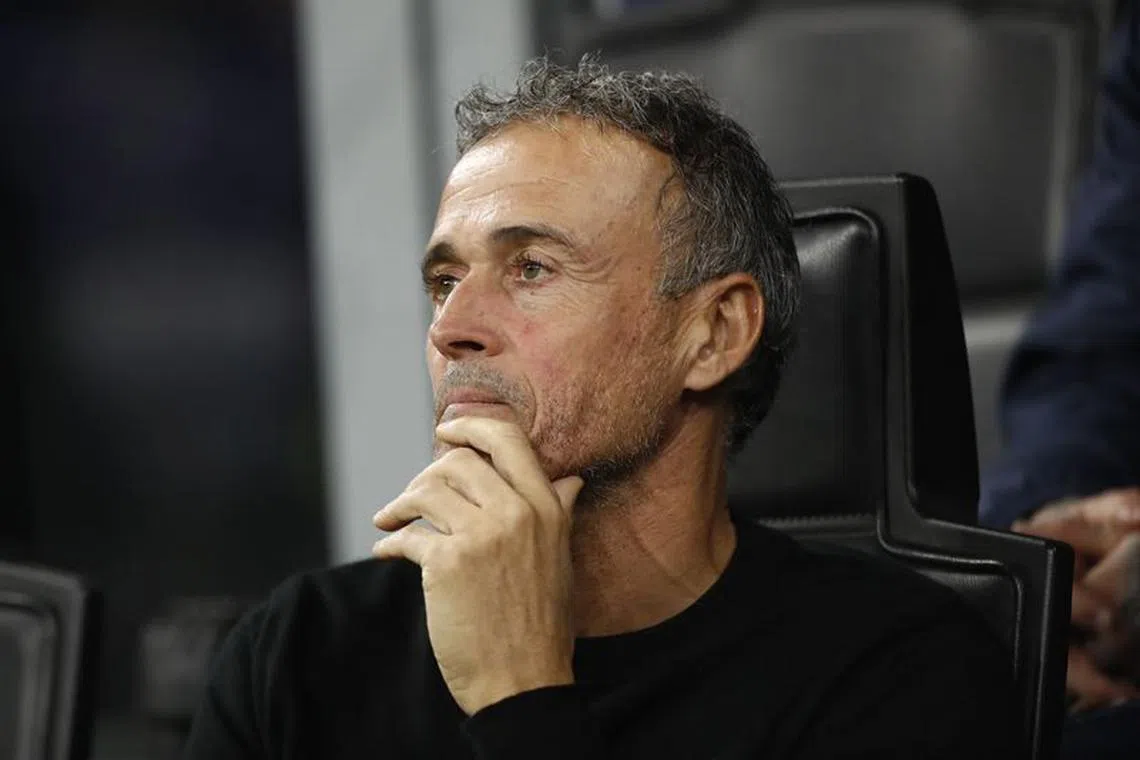 Soccer Football - Champions League - Group F - AC Milan v Paris St Germain - San Siro, Milan, Italy - November 7, 2023 Paris St Germain coach Luis Enrique before the match REUTERS/Alessandro Garofalo/ File photo