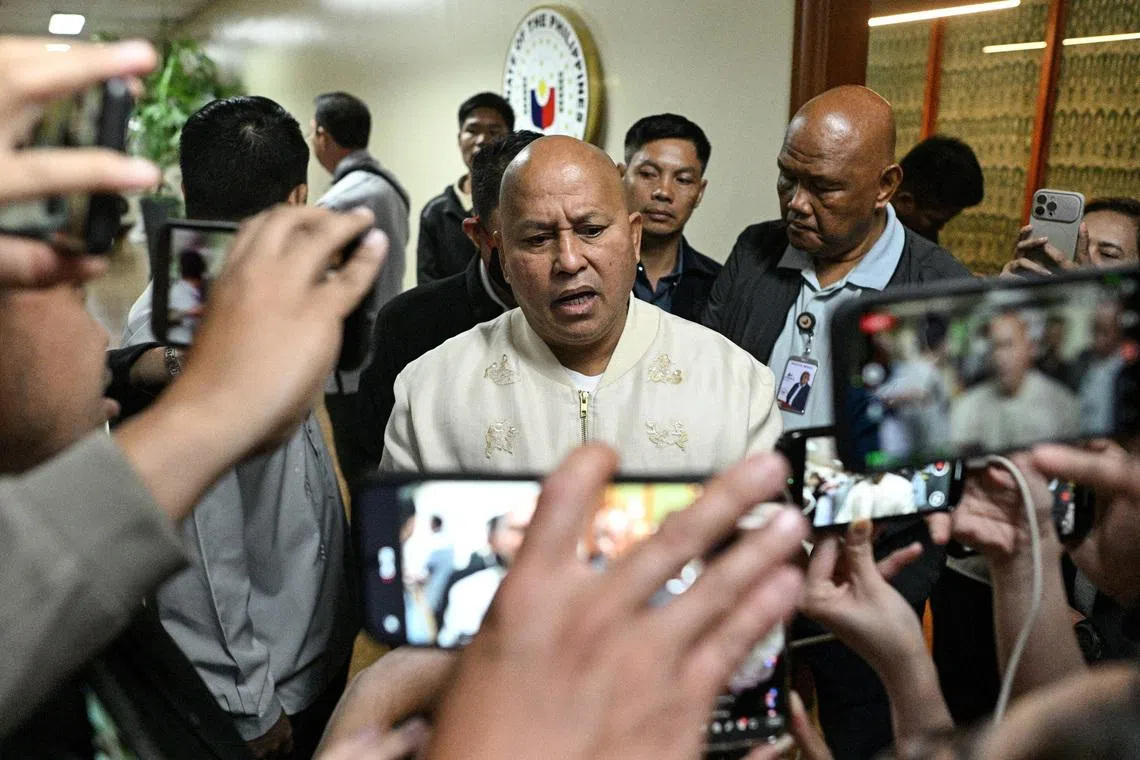 Philippines drug war enforcer urges president to not hand him over to ICC