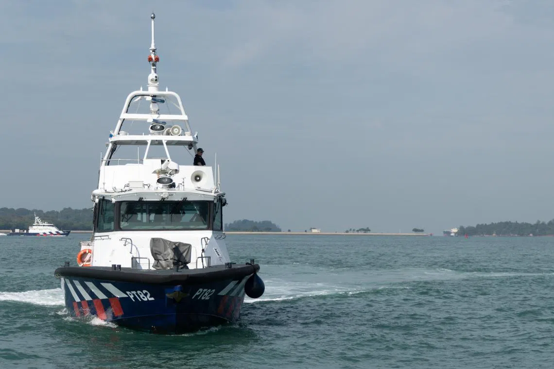 The police urged foreign vessels to follow the instructions of Singapore authorities when in Singapore waters.