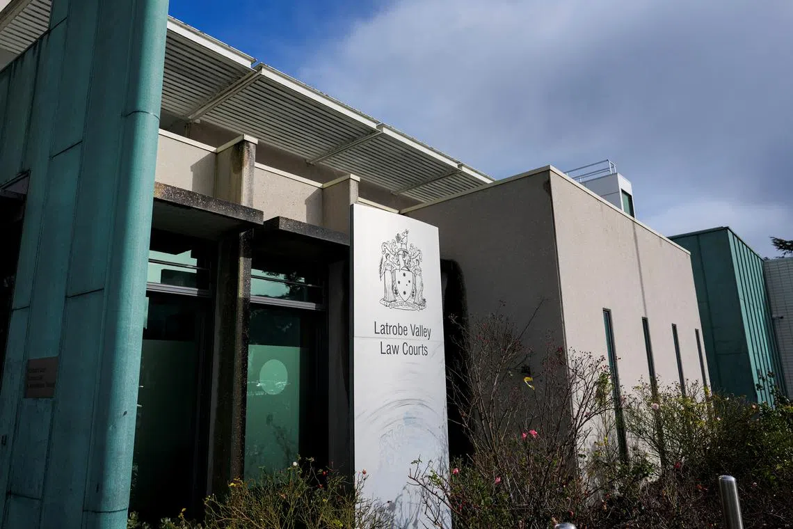 A general view of the front of the Latrobe Valley Law Courts where the Erin Patterson murder trial takes place in Morwell, Australia, June 25, 2025. REUTERS/Asanka Brendon Ratnayake