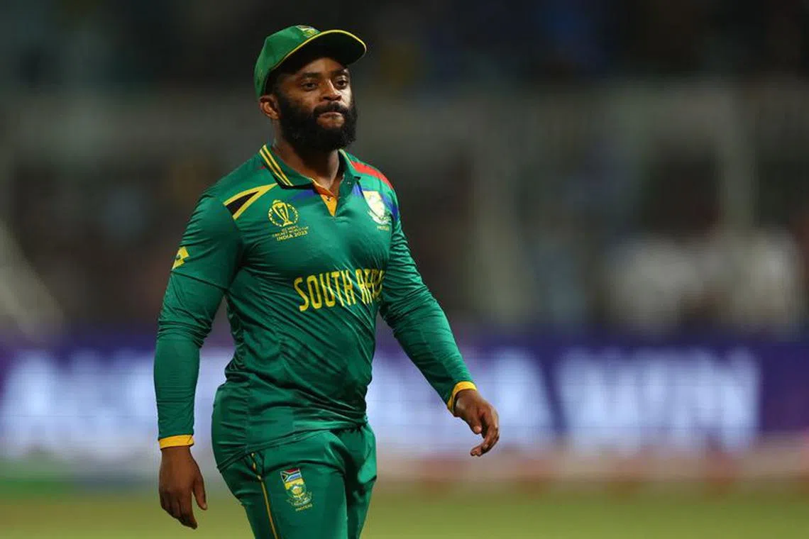 Cricket - ICC Cricket World Cup 2023 - Semi-Final - South Africa v Australia - Eden Gardens, Kolkata, India - November 16, 2023 South Africa's Temba Bavuma after the match REUTERS/Andrew Boyers