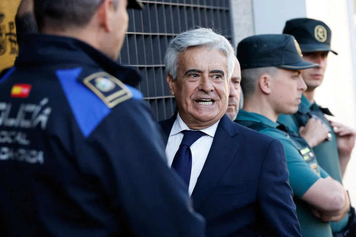 Presidential candidate and current President of the Royal Spanish Football Federation Pedro Rocha arrives to appear at a court in Majadahonda, Spain, April 12, 2024. REUTERS/Juan Medina