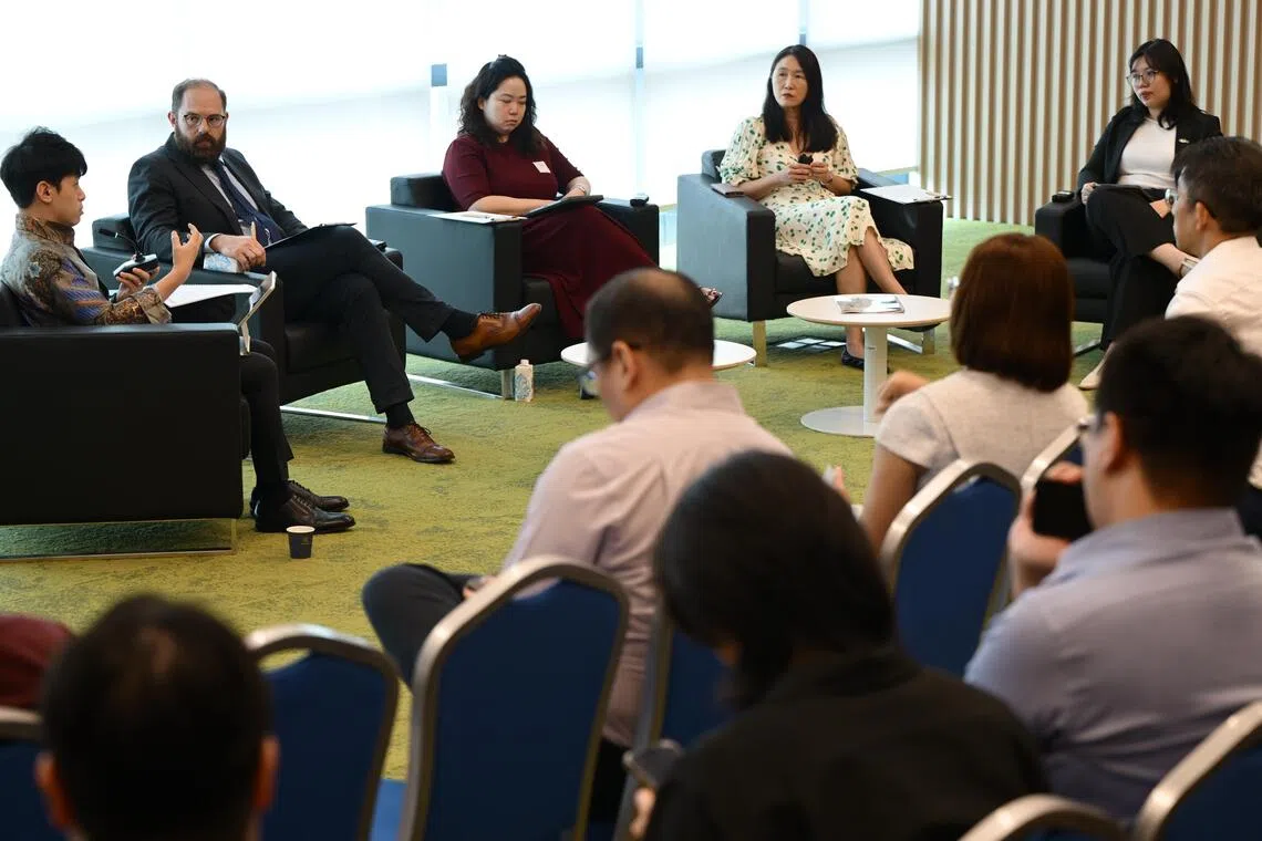 Getting firms to act against their own commercial imperatives of maximising engagement would be a major challenge, said panellists at YouthTechSG’s event on Sept 14.