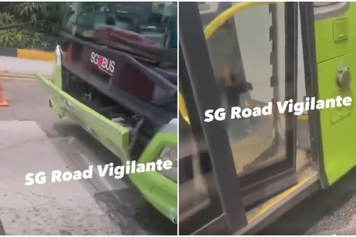 The accident occurred when a road blocker was suddenly deployed after a security barrier was lifted to allow the bus to proceed.