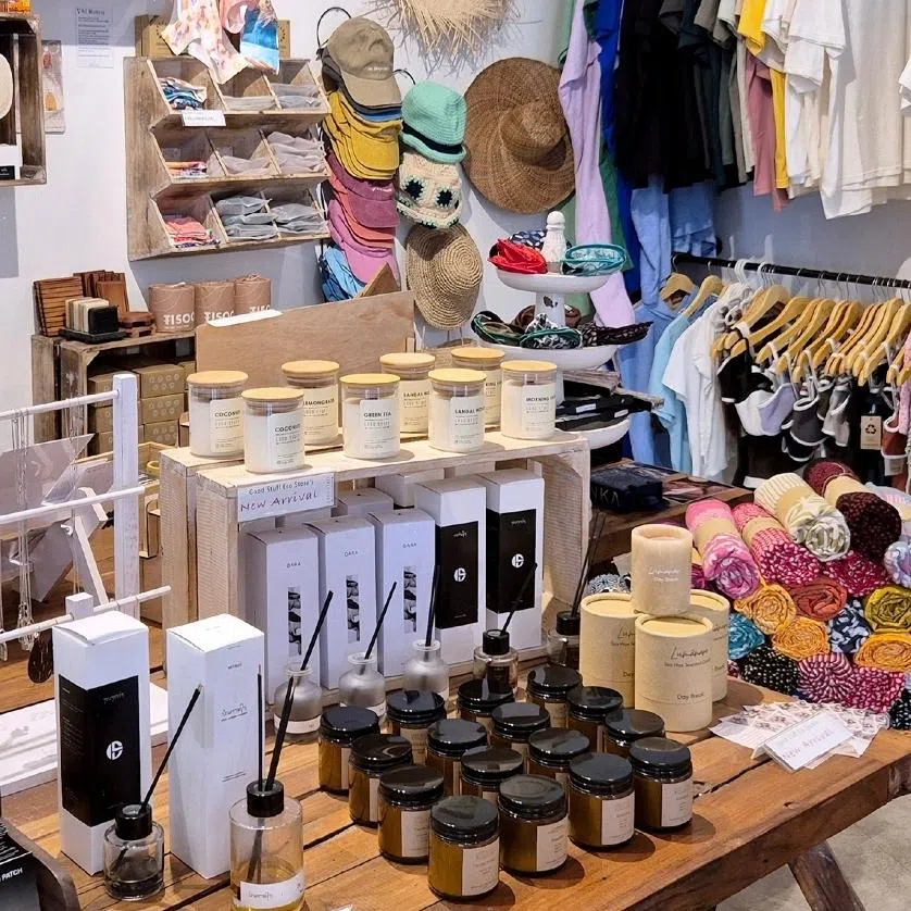 Shop for locally made natural beauty products or grab sweet and savoury pastries in Amed, a laid back part of Bali.