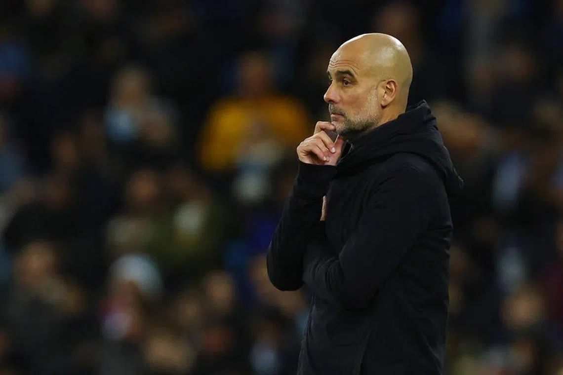 Soccer Football - Champions League - Group G - Manchester City v BSC Young Boys - Etihad Stadium, Manchester, Britain - November 7, 2023 Manchester City manager Pep Guardiola REUTERS/Molly Darlington/ File photo