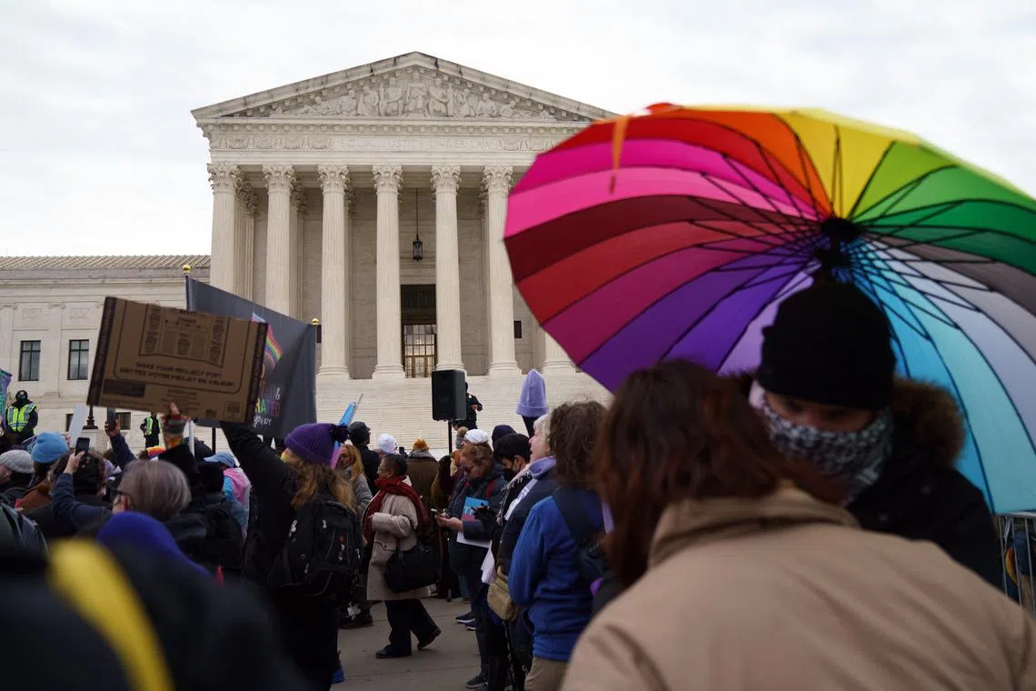 The administration wants the justices to conclude that the ban represents unlawful discrimination based on sex.