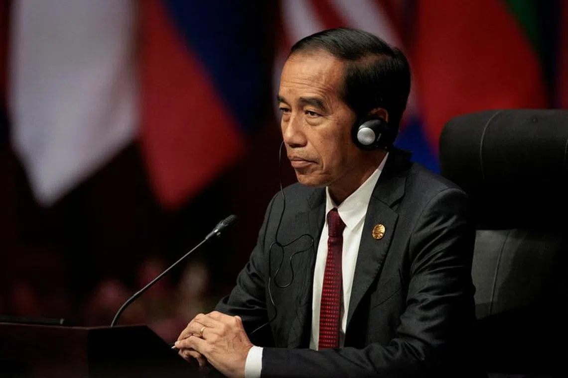 FILE PHOTO: Indonesia's President Joko Widodo attends the 11th ASEAN-U.S. Summit during the 43rd ASEAN Summit in Jakarta, Indonesia, September 6, 2023. YASUYOSHI CHIBA/Pool via REUTERS/File Photo