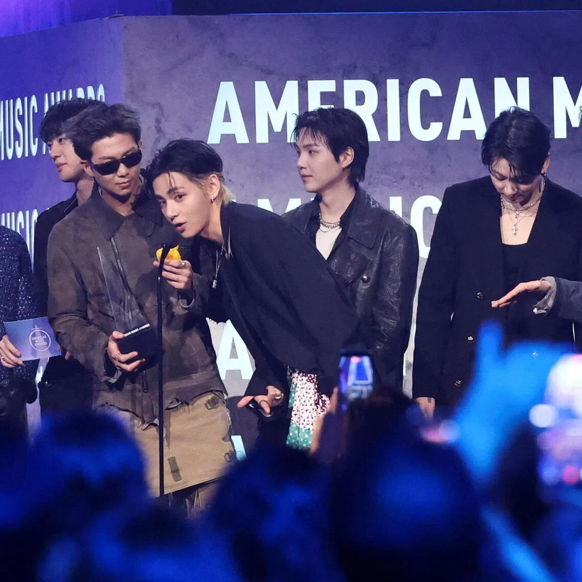 South Korean boy band BTS won the award for Song of the Summer for Swim at the 2026 American Music Awards.