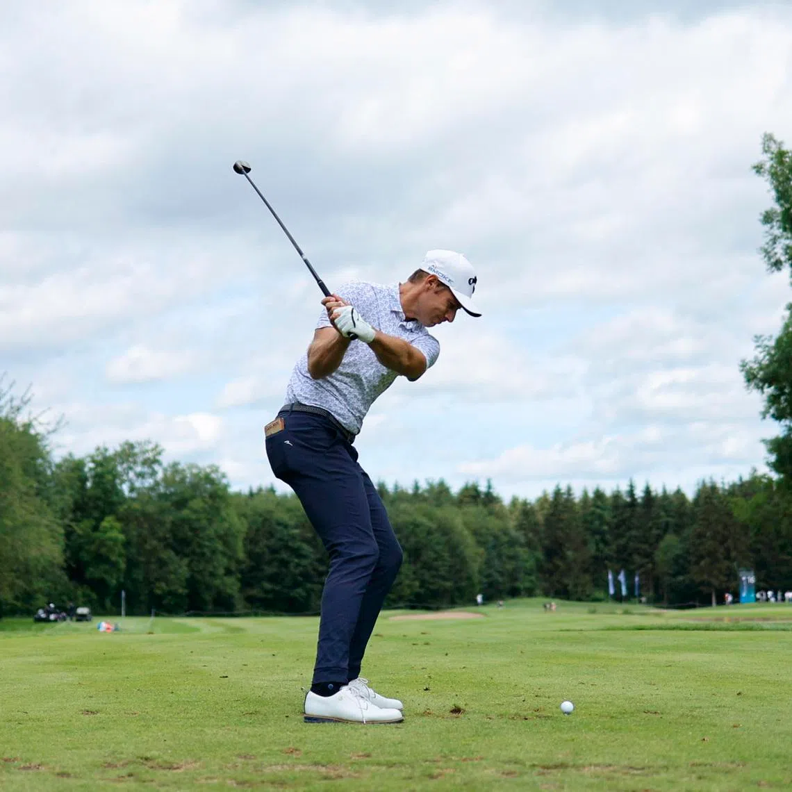 Golf - DP World Tour - BMW International Open - Munich Eichenried Golf Club, Munich, Germany - July 5, 2024 Italy's Andrea Pavan during the second round REUTERS/Lisa Leutner