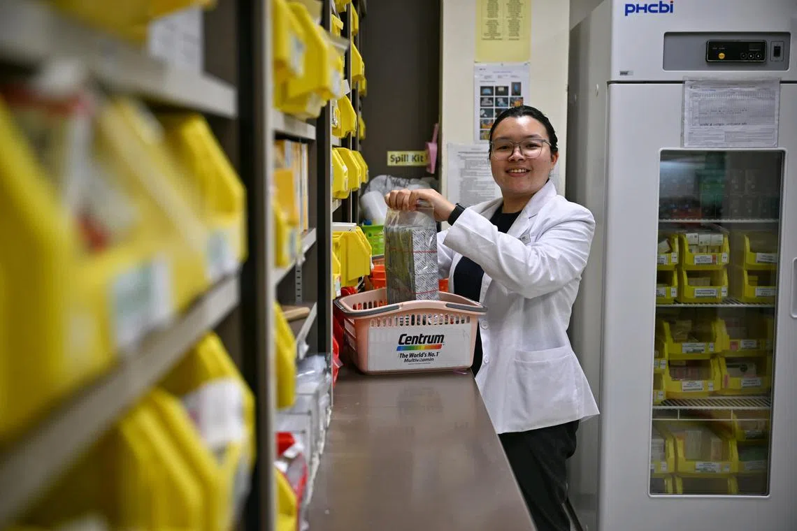 Ms Vernice Vee, 25, a pharmacist at Singapore General Hospital (SGH) entered Ngee Ann Polytechnic via the early admissions route. 