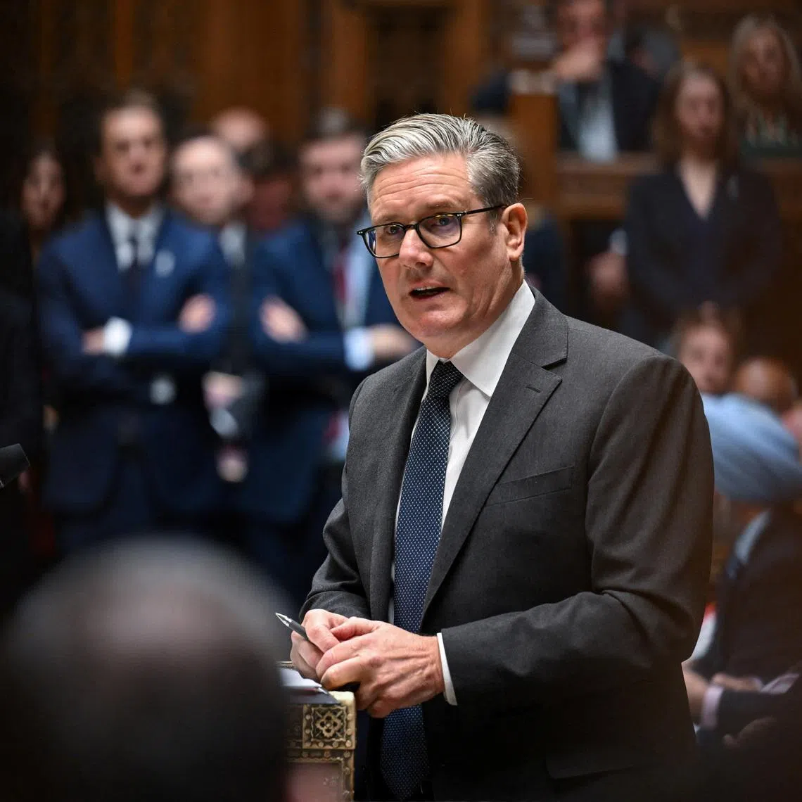 Britain's Prime Minister Keir Starmer attends the Prime Minister's Questions at the House of Commons in London, Britain, November 19, 2025. ©House of Commons/Handout via REUTERS/File Photo