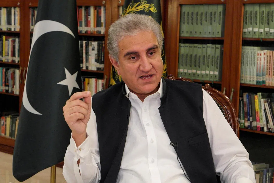 Shah Mehmood Qureshi was arrested shortly after giving a press conference in which he slammed authorities for delaying elections. 