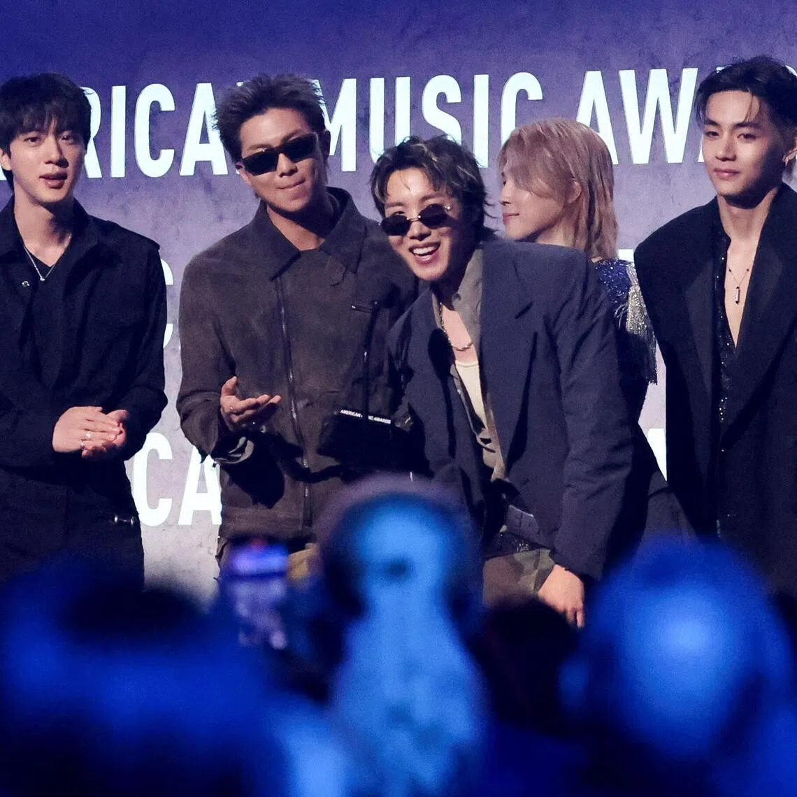 BTS wins Artist of the Year during the 2026 American Music Awards, in Las Vegas, Nevada, U.S., May 25, 2026. REUTERS/Mario Anzuoni
