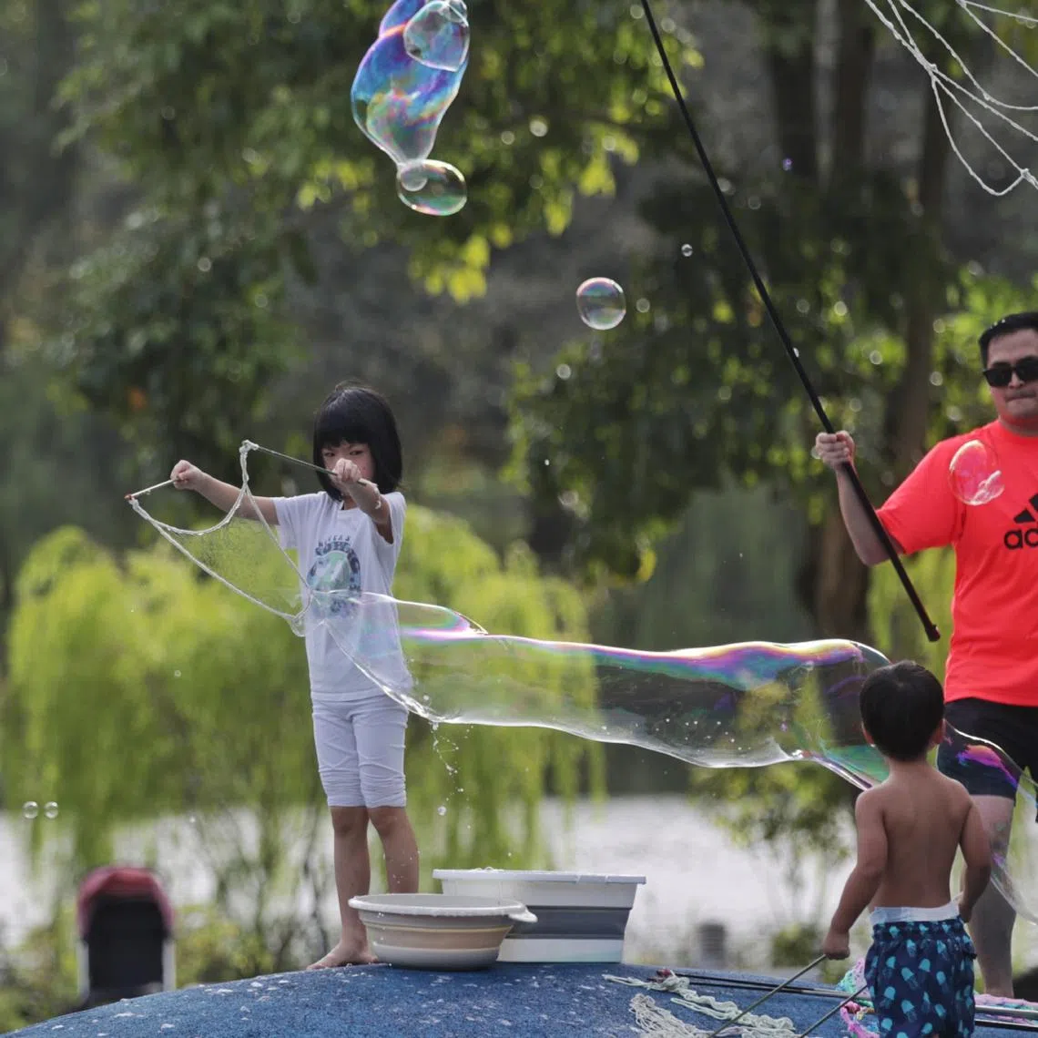 In Singapore, many public spaces have dedicated areas for younger children.