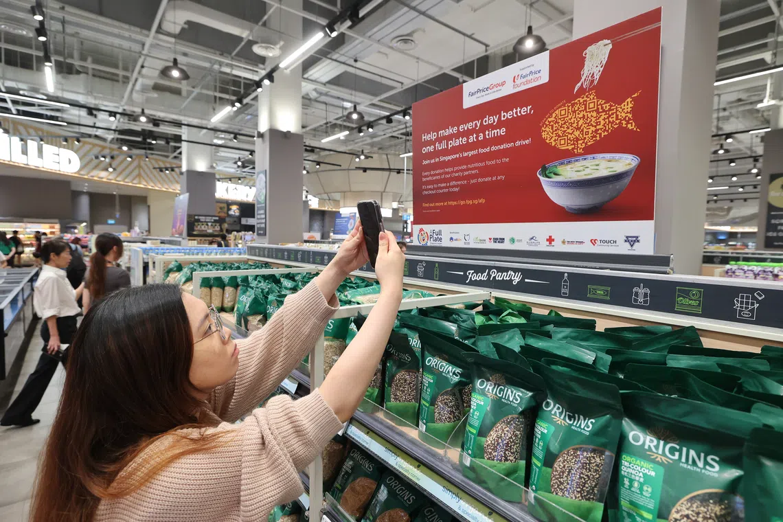 Singaporeans can contribute by funding a fresh grocery bundle or gifting a warm meal.