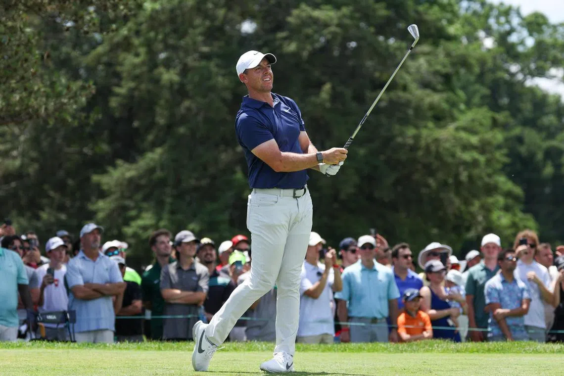 Rory McIlroy in June's Travelers Championship. He won the Scottish Open on July 16, 2023 by a shot.