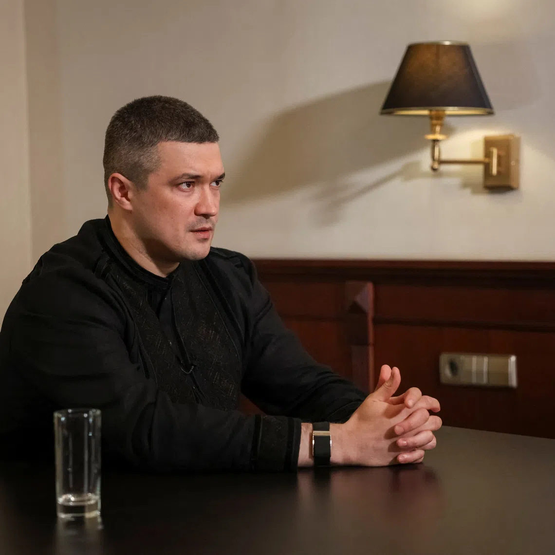 Former Defence Minister of Ukraine Mykhailo Fedorov speaks during an interview with Reuters, amid Russia's attack on Ukraine, in Kyiv, Ukraine, August 24, 2026. REUTERS/Anatolii Stepanov