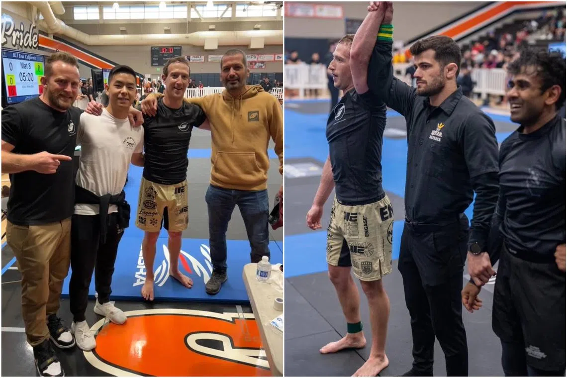 Meta CEO Mark Zuckerberg competed in the white belt master 2 lightweight division in both gi and no gi jiu-jitsu.
