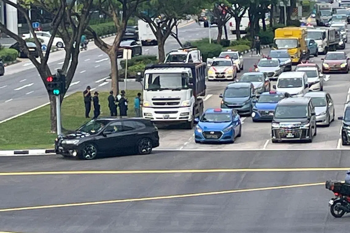 The police said they were alerted to the accident at New Bridge Road, towards Kampong Bahru Road and before Merchant Road, at 2.20pm. 