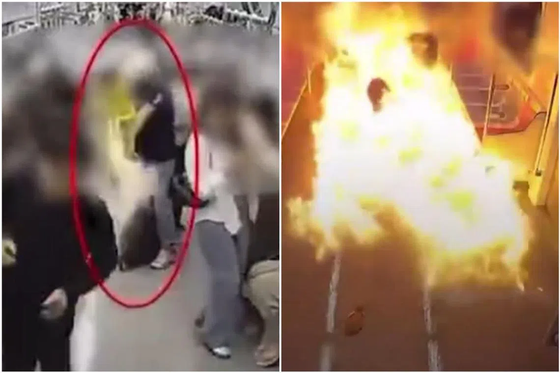 The man, a 67-year-old surnamed Won, had on May 31 allegedly set a train carriage ablaze.