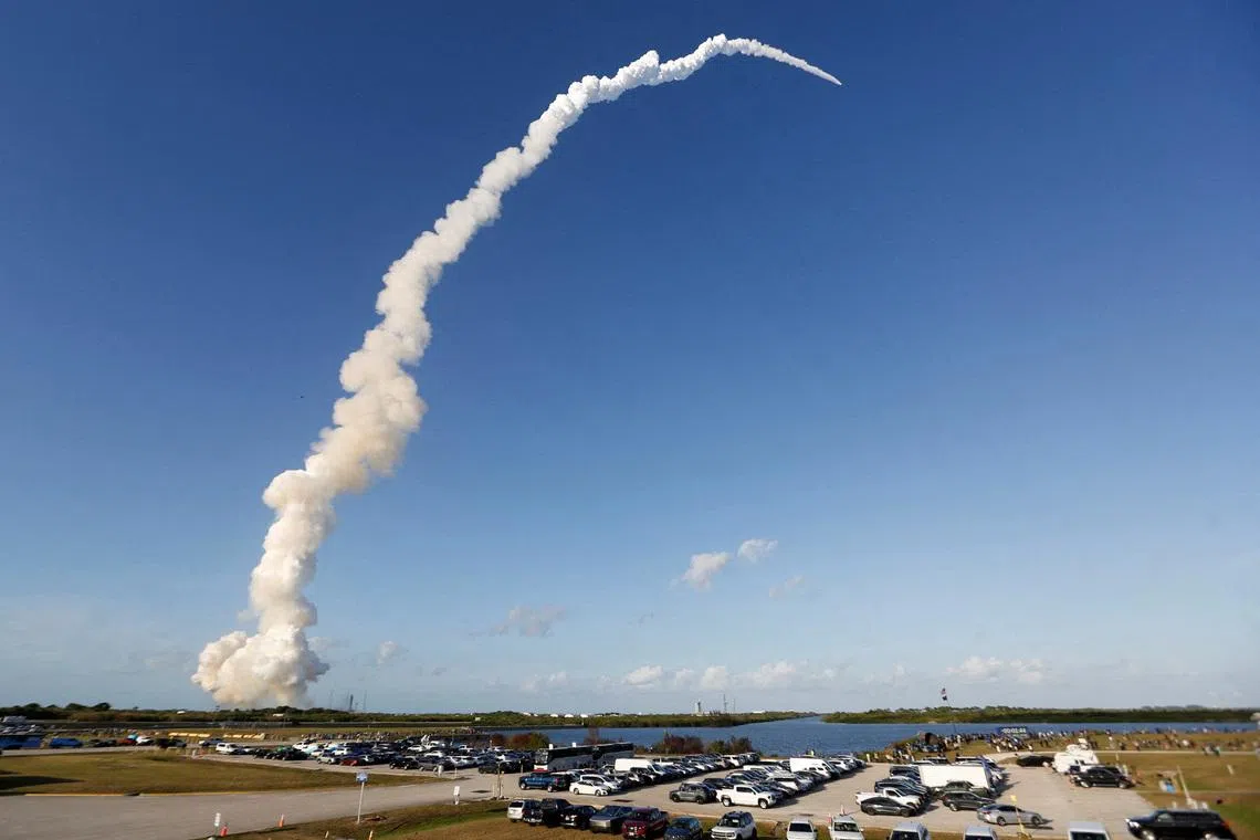 Artemis II lifted off from NASA’s Kennedy Space Center in Florida aboard the Space Launch System, the most powerful rocket the agency has ever flown.