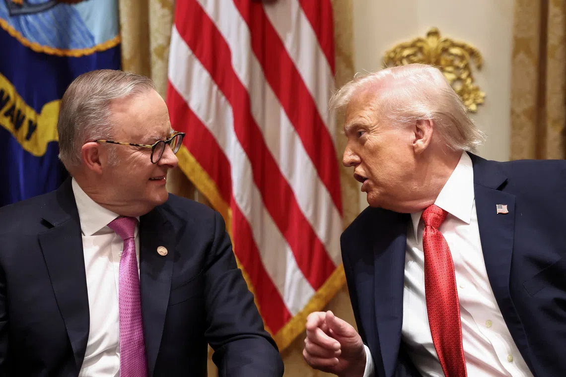 US President Donald Trump and Australia's Prime Minister Anthony Albanese will also discuss trade, submarines and military equipment.