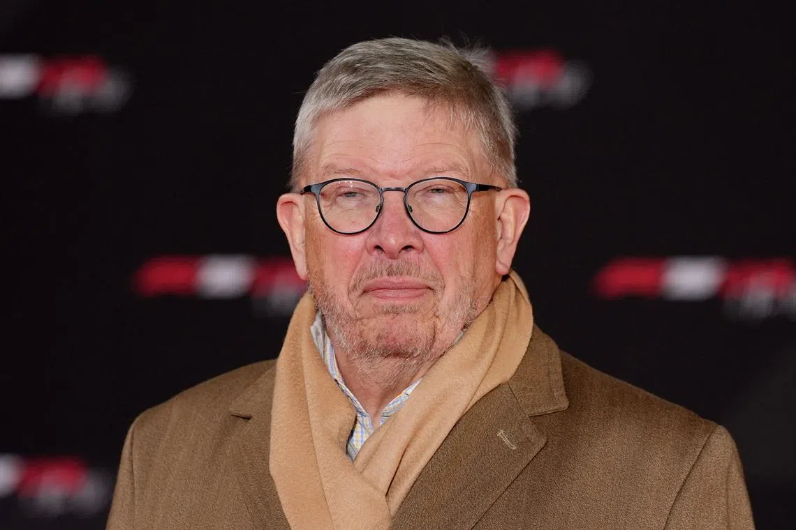 Formula One F1 - F1 75 Live Season Launch - Arrivals - The O2, London, Britain - February 18, 2025 Former team principal Ross Brawn arrives before the launch REUTERS/Maja Smiejkowska