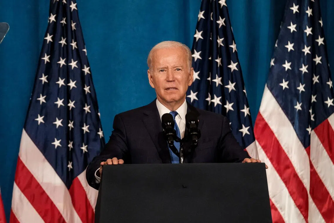 US President Joe Biden is currently facing low approval ratings.