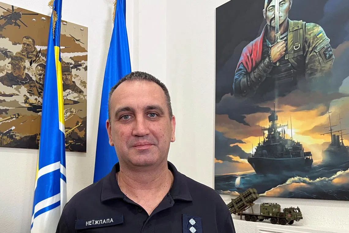 Commander of the Navy of the Armed Forces of Ukraine Vice Admiral Oleksiy Neizhpapa poses for a picture during an interview with Reuters, amid Russia's invasion of Ukraine, in Odesa, Ukraine June 25, 2024. REUTERS/Tom Balmforth