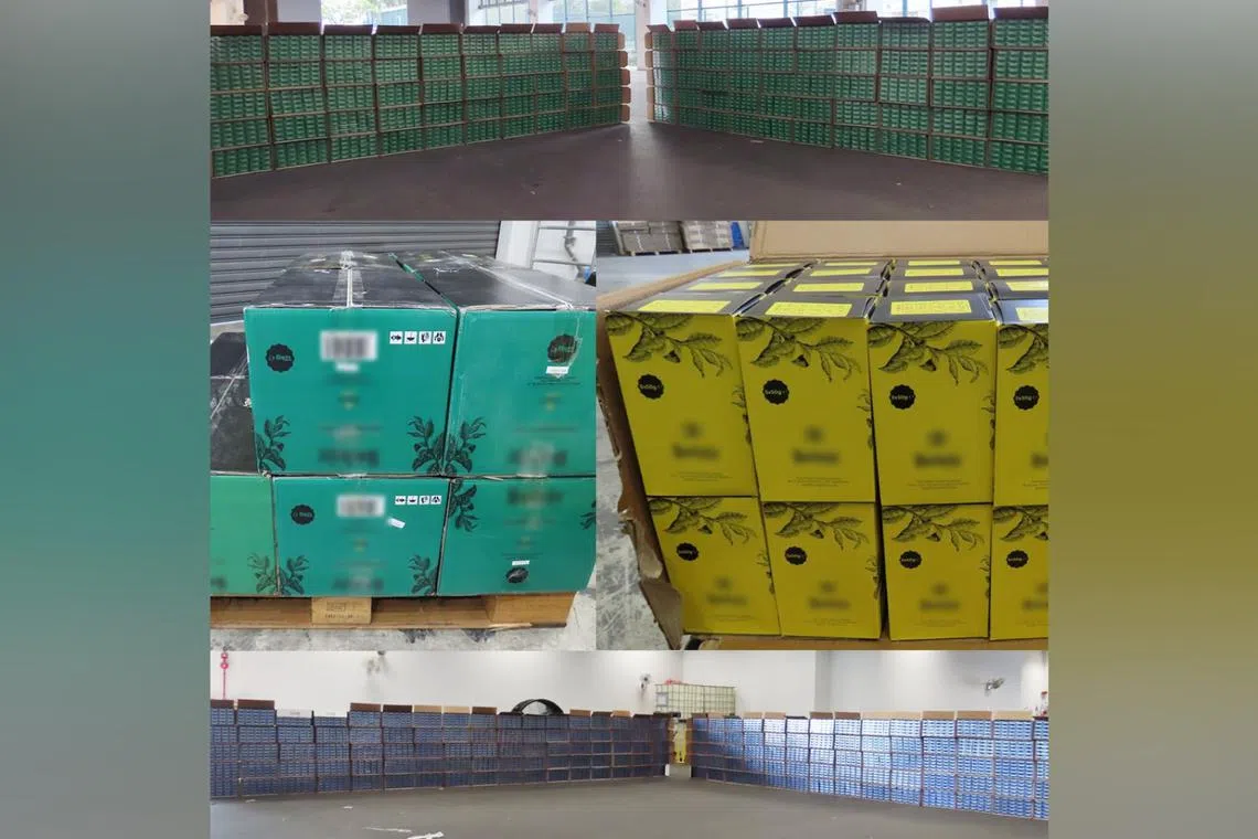 ICA officers noticed anomalies in the scanned images of a container, and had it further inspected.