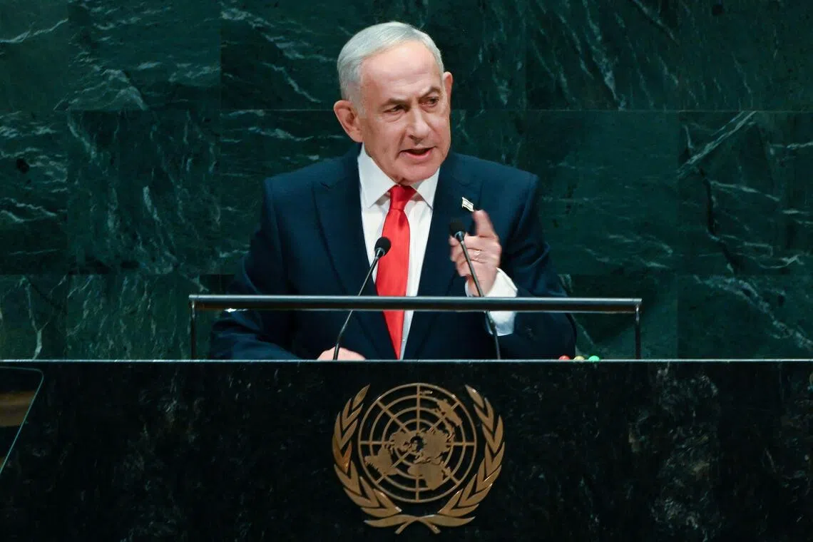 ‘Moral cowards’: Israel’s Netanyahu bites back as dozens of envoys walk out of his UN speech