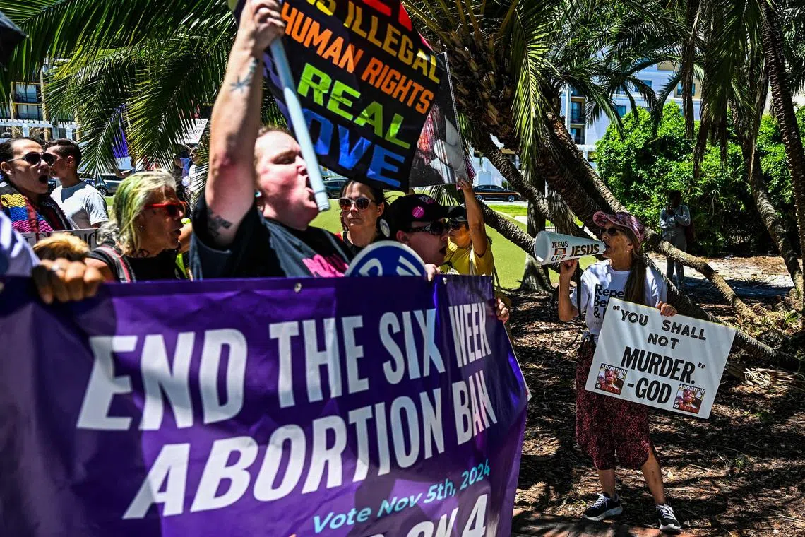 Voters in Florida defeated a measure that would have overturned the state's ban on abortion after six weeks.