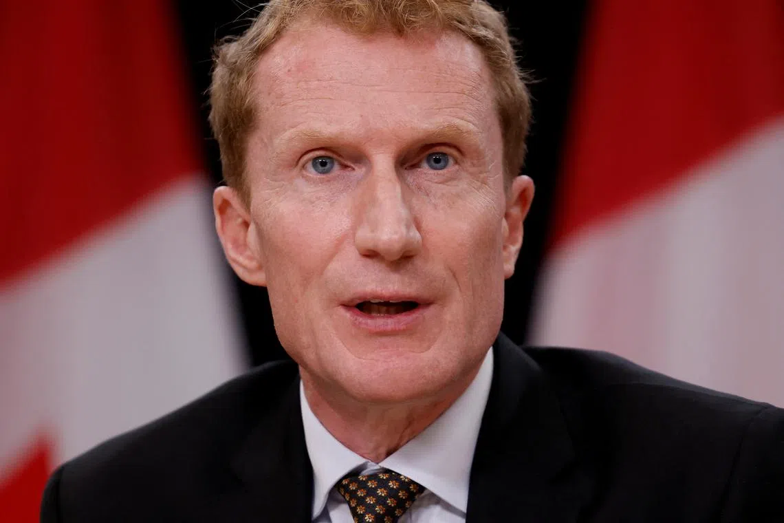 FILE PHOTO: Canada's Minister of Immigration, Refugees and Citizenship Marc Miller takes part in a press conference in Ottawa, Ontario, Canada September 18, 2024.  REUTERS/Blair Gable/File Photo