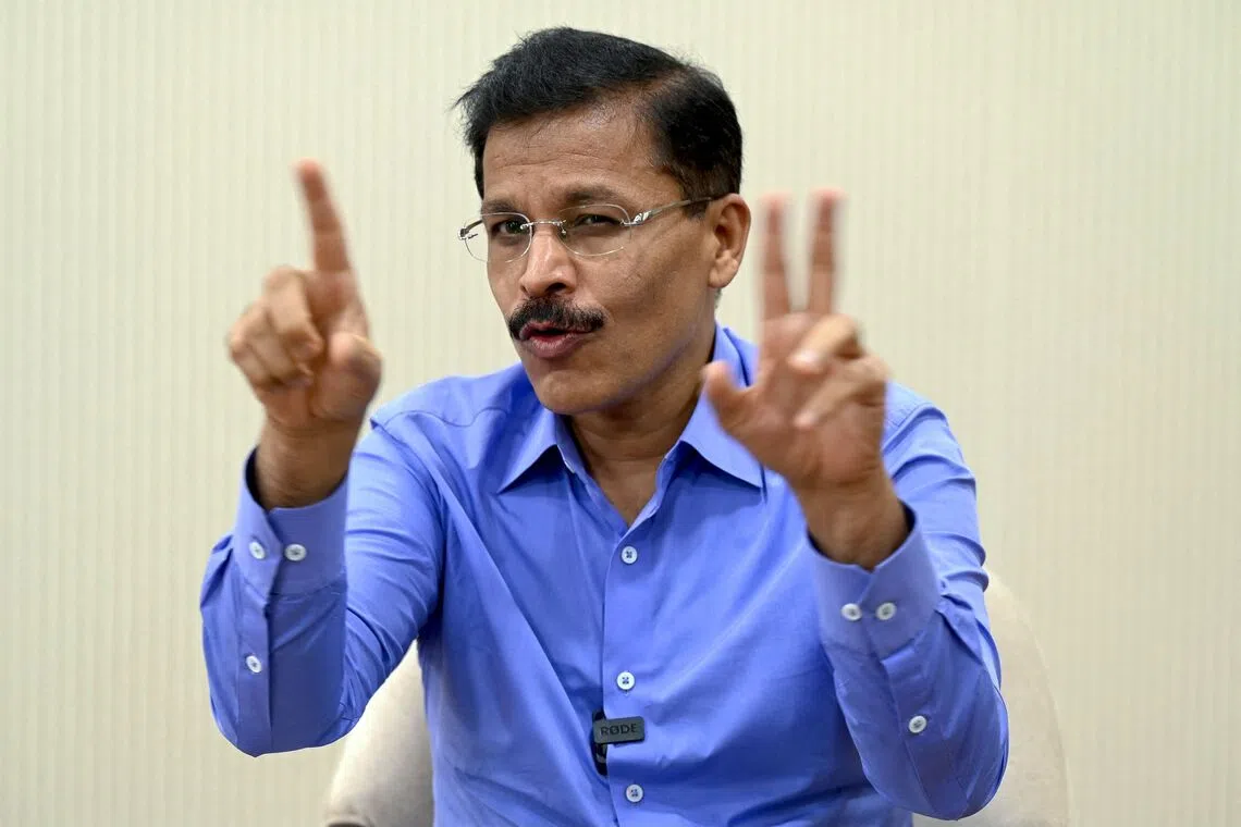 Maharashtra’s Commissioner of the Food and Drug Administration Tukaram Mundhe speaks with AFP at his office in Mumbai.