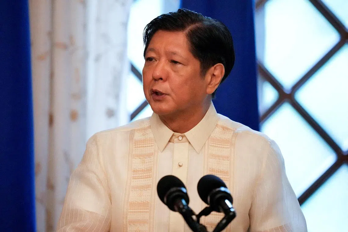 Philippine President Ferdinand Marcos Jr did not say why Manila was taking over the chair from Myanmar.