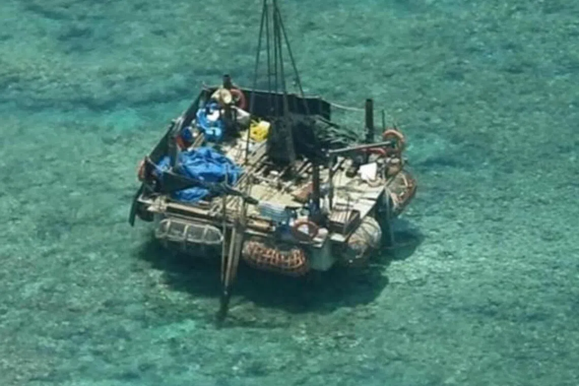 Philippines says China has removed structure in disputed South China Sea shoal