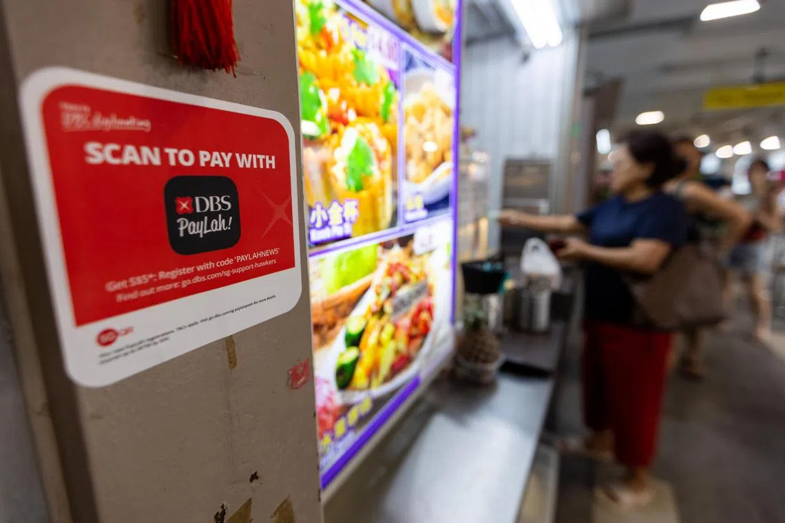 DBS said that access to PayLah! was intermittent.