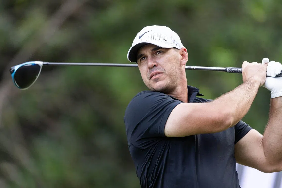 Feb 4, 2024; Playa del Carmen, Quintana Roo, MEX; Brooks Koepka of Team Smash during the final round of the LIV Golf Mayakoba tournament at El Chamaleon Golf Course. Mandatory Credit: Erich Schlegel-USA TODAY Sports/ File photo