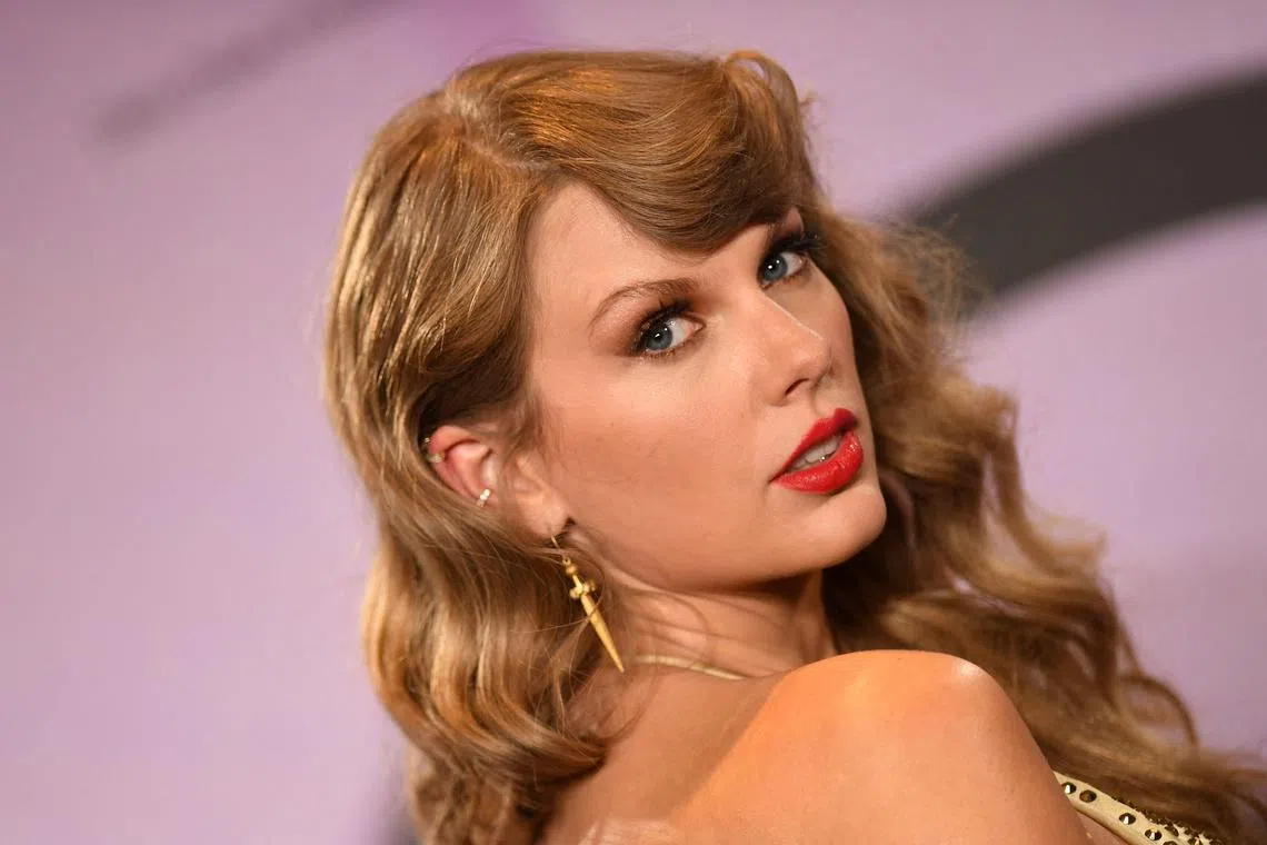 American star Taylor Swift was the most listened to artiste among Spotify's Singapore users.