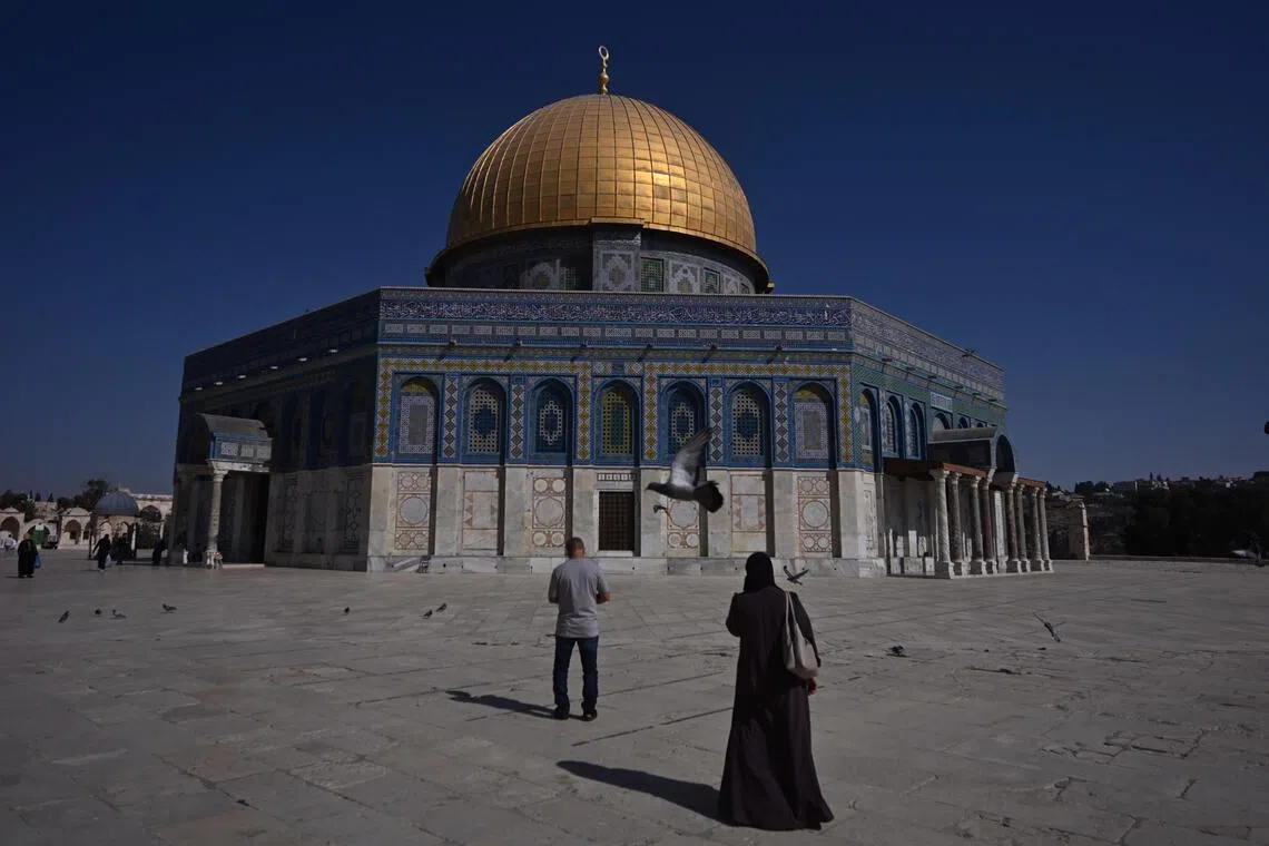 The Dome of the Rock in the Old City in Jerusalem, Israel, on Nov 3.