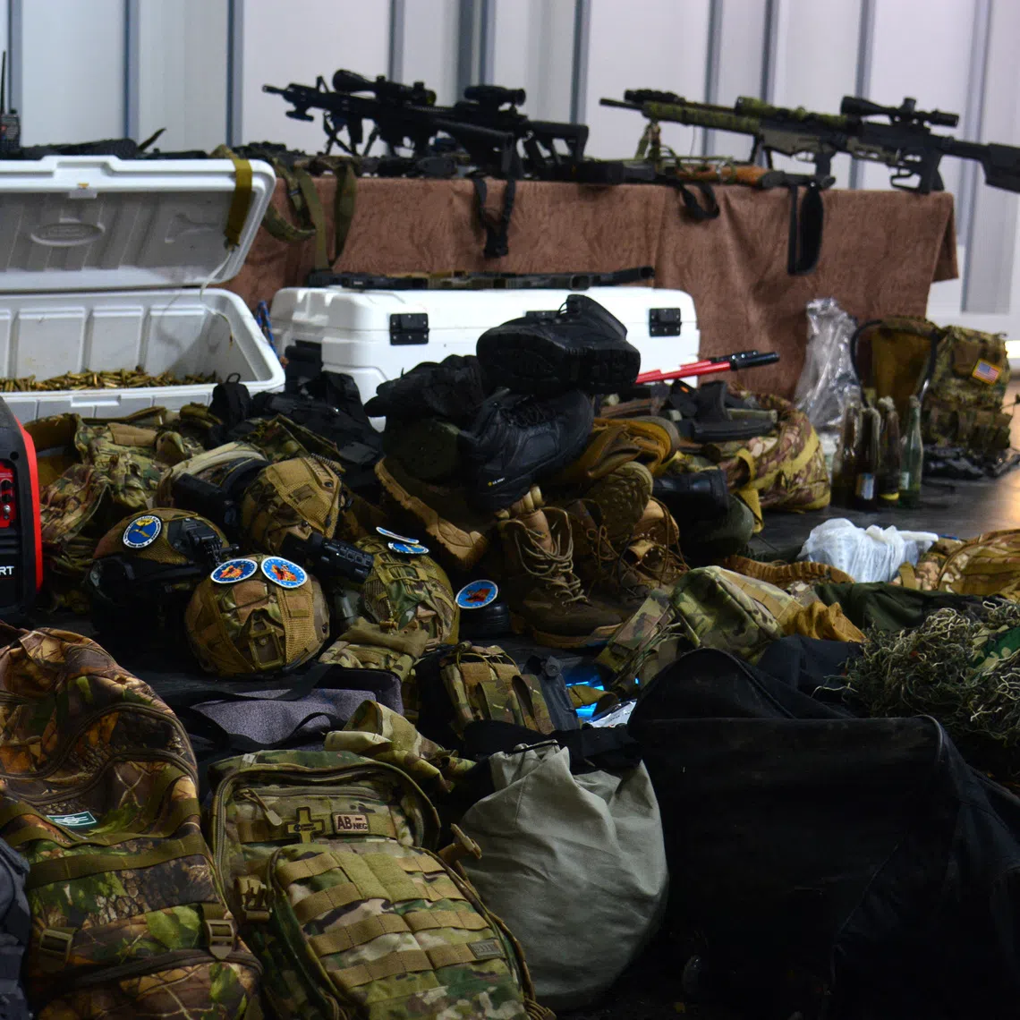 FILE PHOTO: Gear and weapons seized from a Florida-registered speedboat are displayed for the media, as Cuban authorities confirmed a fifth casualty, Roberto Alvarez Avila, died on March 4 from injuries sustained after Cuban forces confronted armed Cuban nationals who entered Cuban waters from the United States on February 25, in Havana, Cuba, February 27, 2026. Omara Garcia Mederos/ACN/Handout via REUTERS/File Photo